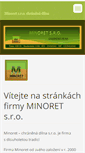 Mobile Screenshot of minoret.cz